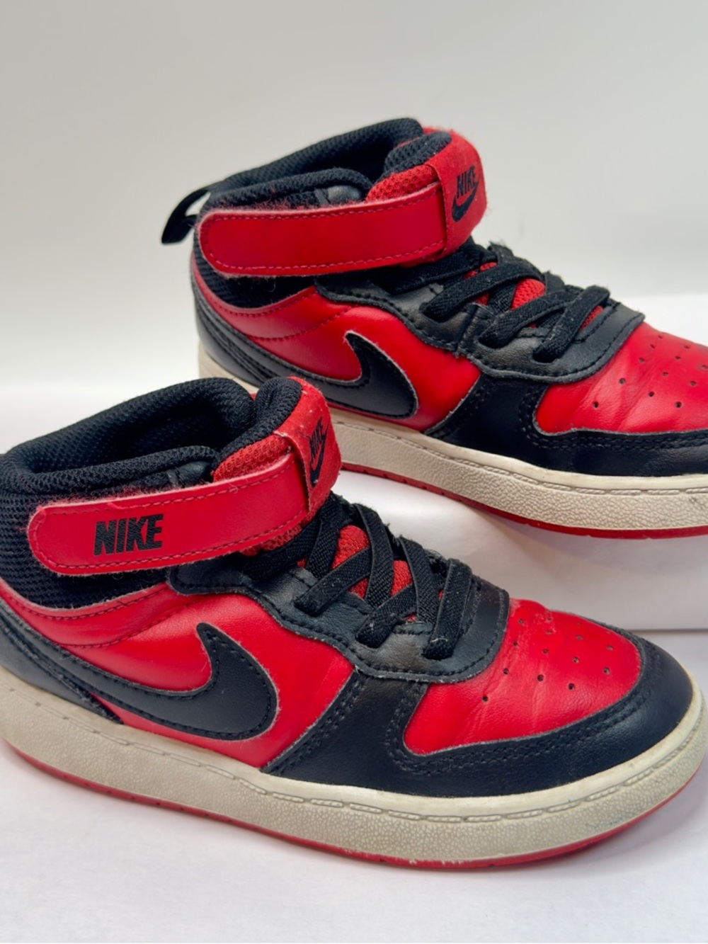Nike Court Borough Toddler Shoes Red/Black CD7784-602 Size 10C - Picture 2 of 12